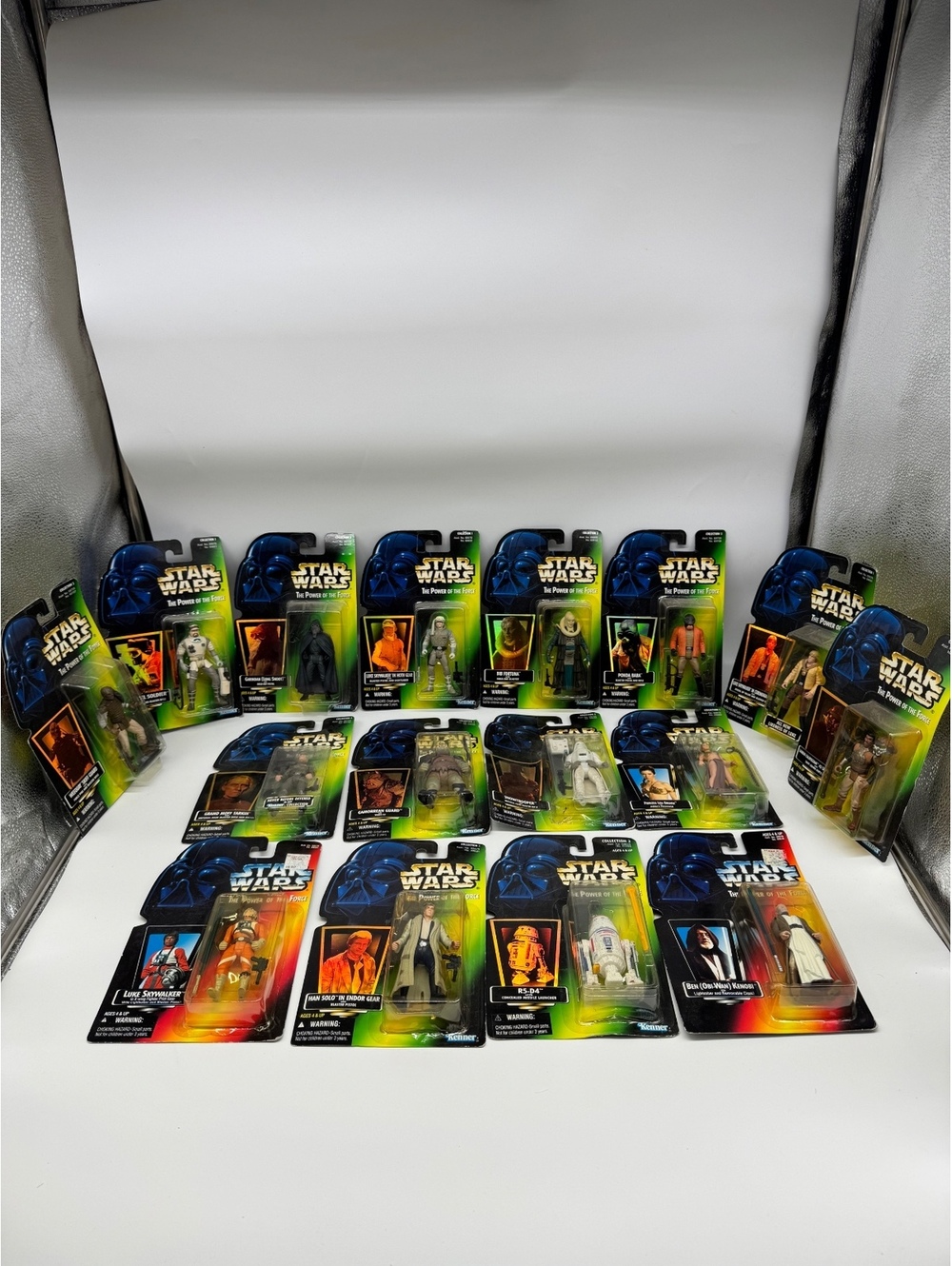 Star Wars Power of the Force Kenner 1995-97 NIB Carded Lot 16 Pieces